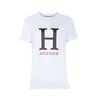 טישרט TOMMY HILFIGER הדפס H לבן, Color: לבן, בחר מידה: XL